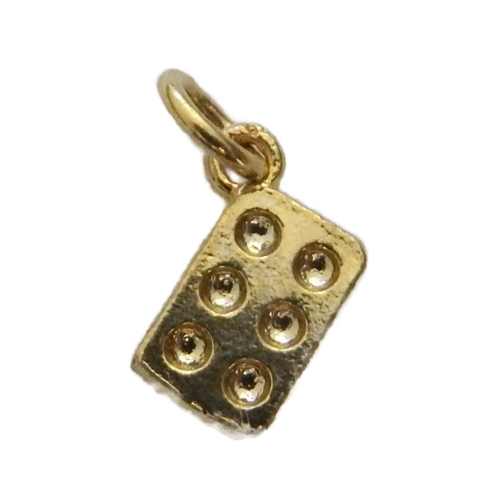 14k Yellow Gold Cupcake Pan Pendant Charm!!